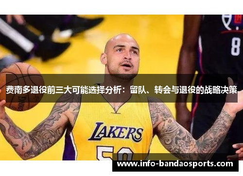 费南多退役前三大可能选择分析:留队、转会与退役的战略决策 费南多退役前三大可能选择分析:留队、转会与退役的战略决策